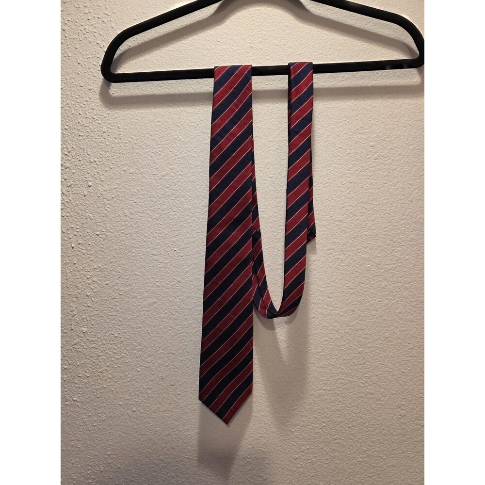 Royal Class Mens Formal Necktie 59"Lx3"W Red/Navy Neck Tie